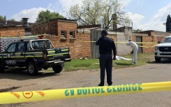 The crime scene in KwaThema. eNCA/Nabeelah Shaikh