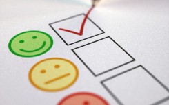 File: A person taking a survey. KTSDesign/ Science Photo Library via AFP