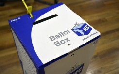 An IEC ballot box for the elections. GettyImages/Nigel Jared