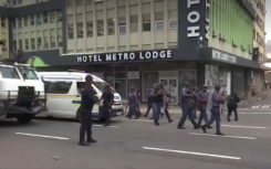 Cops fire tear gas at protestors in Durban 