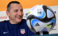 USA coach Vlatko Andonovski answers a question during a press conference in Melbourne