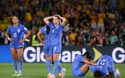 France's forward Eugenie Le Sommer and her teammates are out