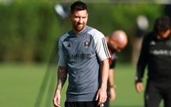 Lionel Messi in training on Monday ahead of Inter Miami's Leagues Cup semi-final with Philadelphia