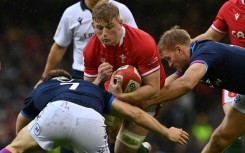 Jac Morgan (centre) will co-captain Wales at the Rugby World Cup