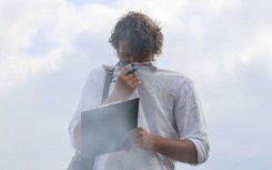 Yakov Demidov at a landfill on the outskirts of Penza
