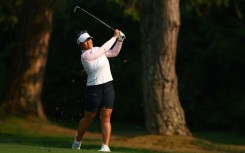American Megan Khang plays a shot on the way to a victory in the LPGA CPKC Women's Canadian Open in Vancouver