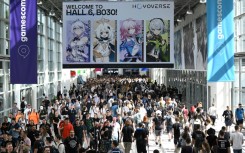 The crowd at this year's Gamescom fair in Cologne, Germany