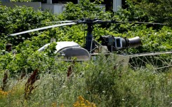 The hijacked helicopter used in the jailbreak was later found abandoned
