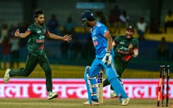 Bangladesh's Tanzim Hasan Sakib (L) has faced criticism and scorn from rights activists over his misogynistic social media posts