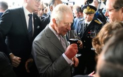 Charles sampled local produce in Bordeaux