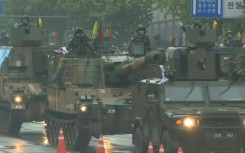 South Korea stages first military parade in a decade
