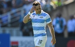 Nicolas Sanchez was overcome with emotion as he ran onto the field alone before the Chile win for his 100th appearance