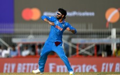 Three wickets performance: India's Ravindra Jadeja celebrates after taking the wicket of Australia's Alex Carey