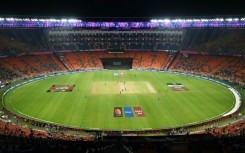 Plenty of room for a view: This picture shows a general view of the Narendra Modi Stadium in Ahmedabad during the opening match of the World Cup between England and New Zealand on October 5