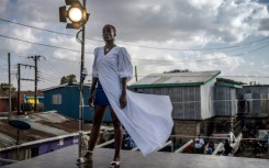 The Kibera catwalk overlooks the rooftops of the massive slum