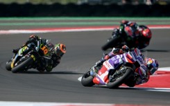 Pramac rider Jorge Martin (R) is hoping for an error-free Australian Grand Prix