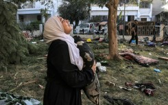 Smoke billows after Israeli strike on Rafah in southern Gaza Strip