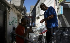 Water is a precious commodity in southern Gaza since the Israeli bombardment began