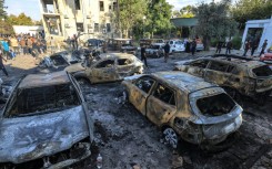 Israel and Palestinians accused each other over the blast at the Gaza hospital, in which hundreds were killed