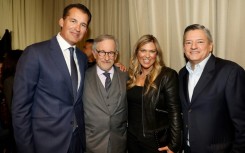 Steven Spielberg (2nd from L) is an executive producer for Netflix natural history series 'Life on Our Planet'