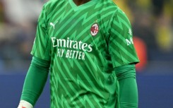 Maignan at the end of Milan's Champions League draw against Borussia Dortmund in Germany earlier this month