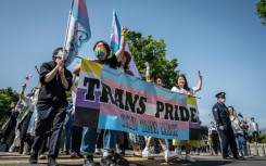 People attend the Tokyo Rainbow Pride parade in April 2023 to show support for members of the LGBTQ community