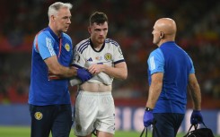 Scotland defender Andrew Robertson was injured against Spain