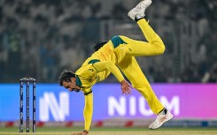 Hot streak: Australia's Mitchell Starc fields the ball during the win over the Netherlands in New Delhi