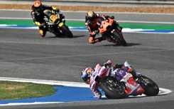 Spain's Jorge Martin led from pole to chequered flag to win the Thailand MotoGP sprint race 