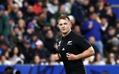 New Zealand captain Sam Cane leaves the field after receiving a yellow card that was later upgraded to red
