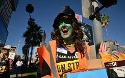 The strike has not totally prevented actors from dressing up and having some fun this Halloween