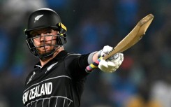 Fifty in defeat: New Zealand's Glenn Phillips acknowledges his half-century against South Africa