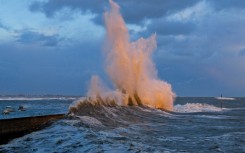 The wind gusts in France's western Brittany region were 'exceptional'