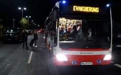 Staff and passengers were evacuated from Hamburg airport