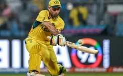 Stunning: Australia's Glenn Maxwell hits out during a match-winning World Cup hundred against Afghanistan in Mumbai