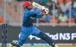 Top acorer: Afghanistan's Azmatullah Omarzai on his way to 97 against South Africa on Friday