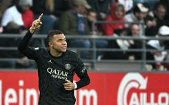 Kylian Mbappe's hat-trick gave PSG a 3-0 win at Reims on Saturday in Ligue 1