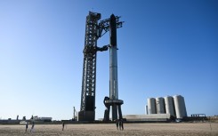 Starship, which stands 394 feet (120 meters) tall, produces 16.7 million pounds (74.3 Meganewtons) of thrust, more than double that of the Saturn V rockets used to send Apollo astronauts to the Moon