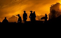 An Israeli army photo shows troops during a military operation in the northern Gaza Strip 