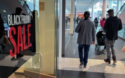 US shoppers look for bargains during Black Friday sales after Thanksgiving