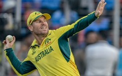 David Warner in action for Australia at the World Cup