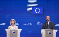 The bloc says it hopes Thursday's meetings between EU chiefs Charles Michel and Ursula Von Der Leyen and Beijing's top brass will provide a chance to discuss areas of common interest like climate change and health