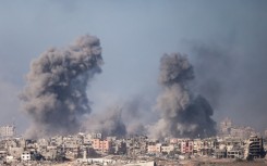 Explosions over northern Gaza on December 11