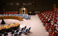 The UN General Assembly chamber at headquarters in New York
