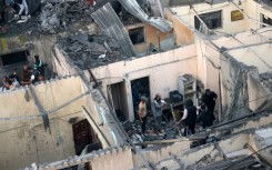 Destruction following an Israeli bombardment in Rafah