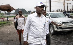 Opposition leader Martin Fayulu arrives at his party HQ