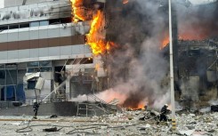 Ukraine's military estimated Russia had launched 158 missiles and drones on Ukraine