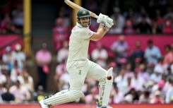 Australia's Mitchell Marsh plays a shot during the third day of the third Test 