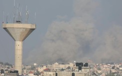 Huge clouds of smoke rise from Khan Yunis after strikes