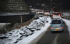 Cold rain was forecast to turn to snow in the hardest-hit area